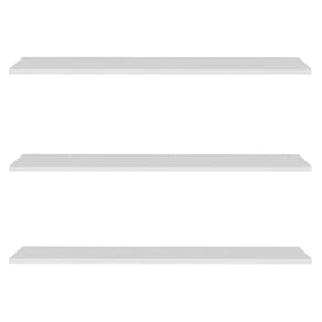 Prateleira Flutuante Para Cozinha Kit 3 Suporte Invisível 68cm Yara Branco - Lumil