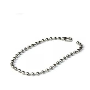 Corrente de bolinha 12cm com canoa tag chaveiro 50 unidades