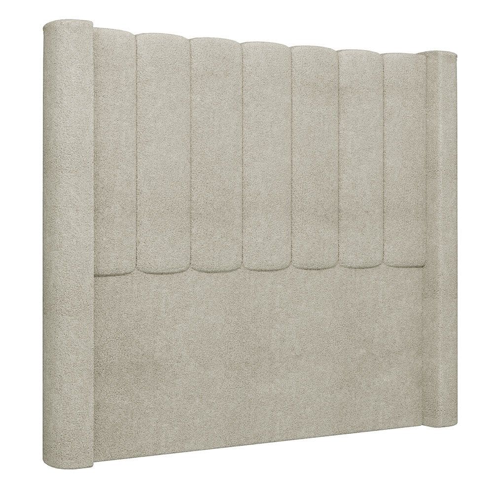 Cabeceira Casal Queen Cama Box 160cm Claire I02 Bouclê Bege - Mpozenato