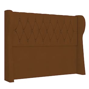 Cabeceira Casal Cama Box 140cm Malva I02 Veludo Terracota - Mpozenato