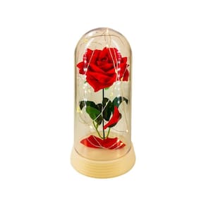 Luminária a bela e a fera a rosa encantada dia das mães