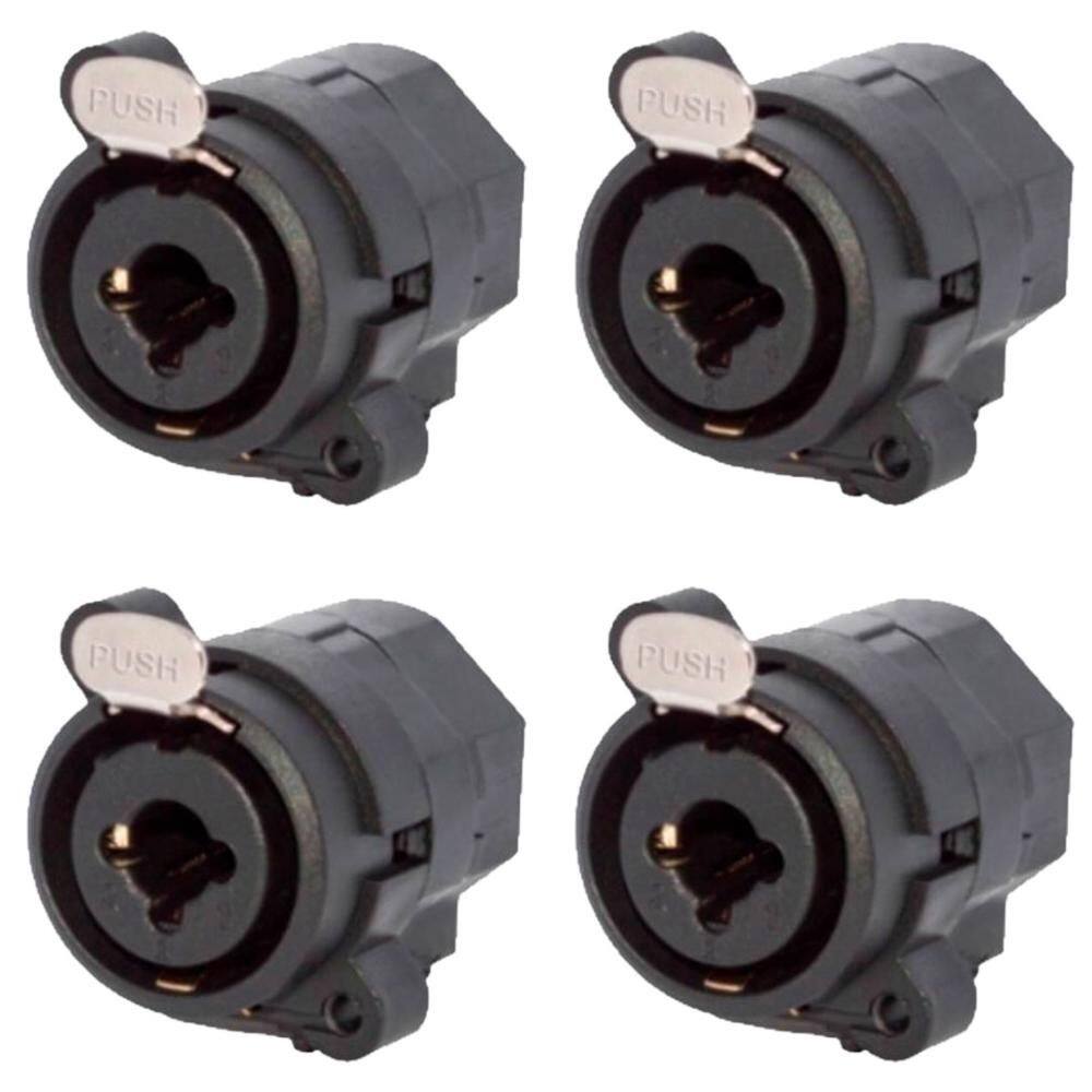 Conector Combo Xlr Fêmea Painel 3p Wc 330 Wireconex 04 Unidades - Pç / 4 [F108]