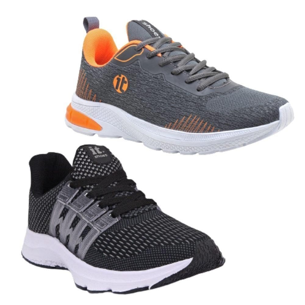 Tênis Feminino Esportivo Caminhada Running Academia Kit 2 - 39 - Preto