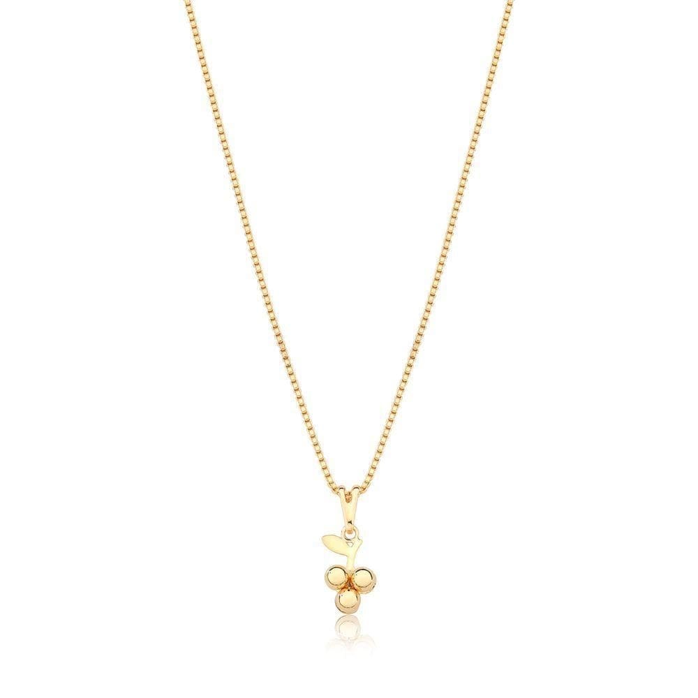 Colar Uvinha Revestido Em Ouro