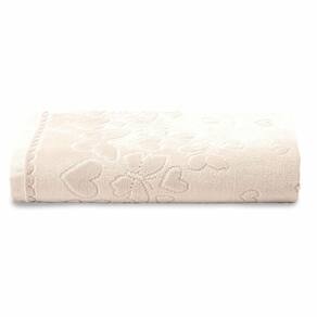 Toalha de Rosto Velour Jacquard Döhler Romance Bege