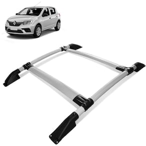 Rack de Teto Bagageiro Sandero 2015 a 2023 Tubolar Prata