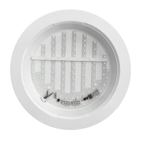 4 Painéis Placa De Led Taschibra 12w Lys Redondo Sobrepor 4000k Luz Neutra