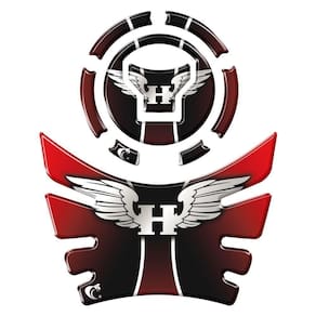 Kit Adesivo Protetor Tanque E Bocal Moto Honda Acima 2018 Asa Vermelho Vermelho