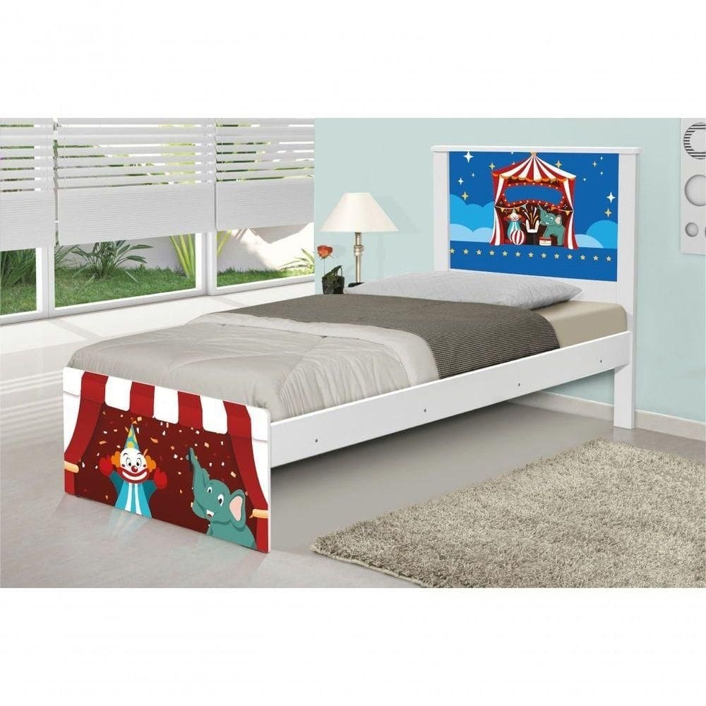 Cama Solteiro Circo Com Colchão