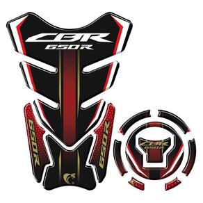 Kit Adesivo Protetor Tanque E Bocal Honda Cbr 650R + 2018 Vermelho Vermelho