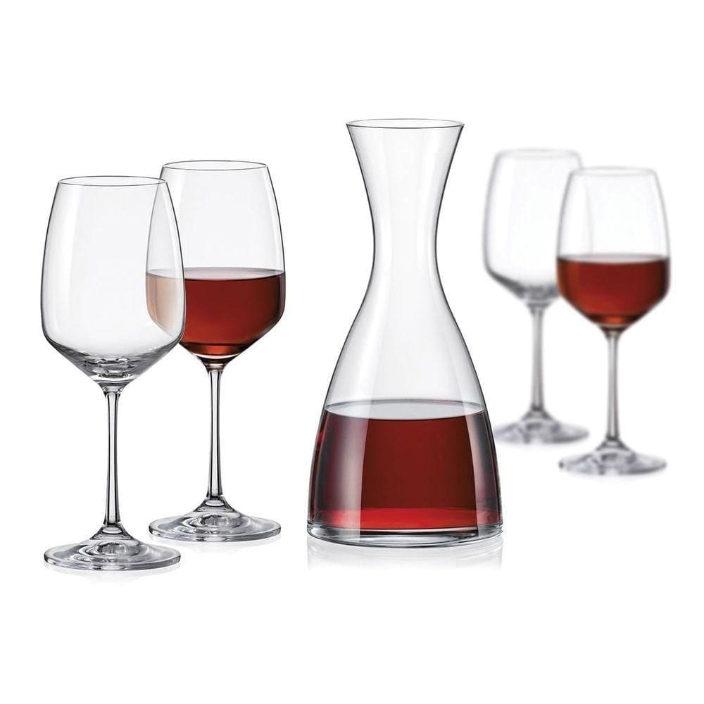Bohemia Giselle Jg Decanter/Taças 1,5L/450Ml Cristal Transp 5Pç