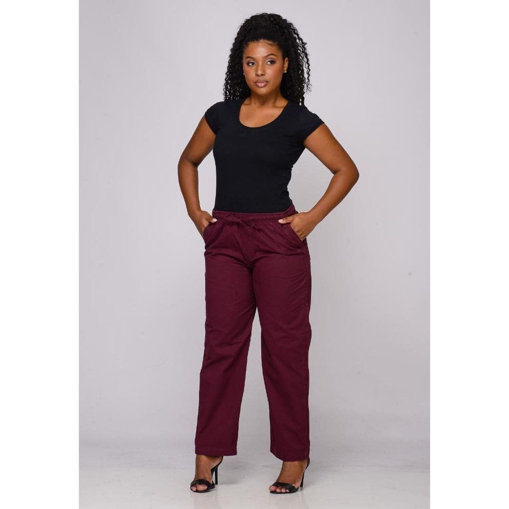 Calça Feminina Elástico 7928 Marsala [F075]