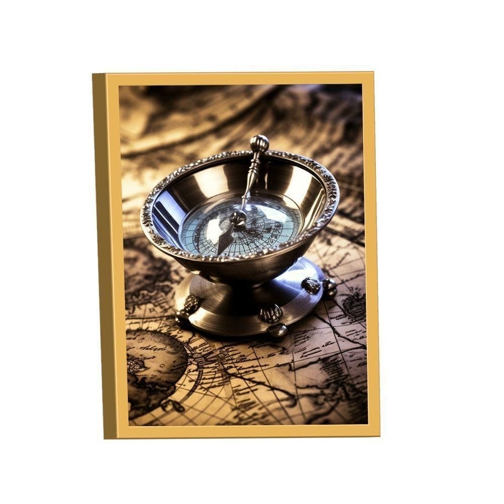 Quadro Bússola Decorativa -- Br Artes
