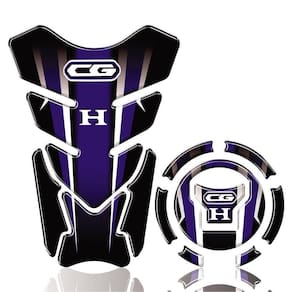 Kit Protetor Tanque Adesivo Moto Honda Cg Ano Acima 2018 Cor Azul