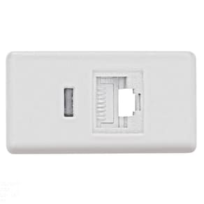 Módulo Para Tomada De Telefone Rj 11 Tramontina Branco Tramontina