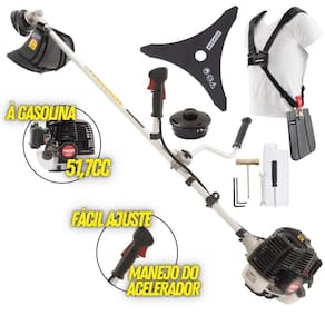 Roçadeira Kawashima Kw52le Gasolina 52cc 2t Com Acessórios