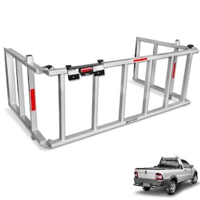 Extensor de Caçamba Strada 1998 a 2013 Rampa Prata Reforçado 350kg Gtnox