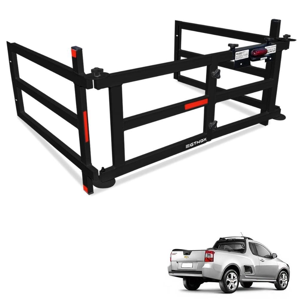 Extensor de Caçamba Montana 2011 a 2021 Dobravel EDD Preto Gtnox