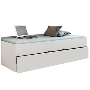 Bicama Solteiro Cama Auxiliar 100% MDP Chiara Branco - Phoenix