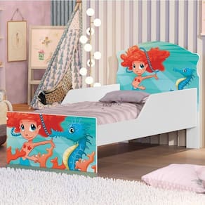 Mini Cama Sereia No Mar