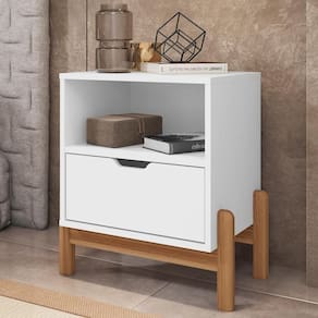 Mesa De Cabeceira Nice Branco