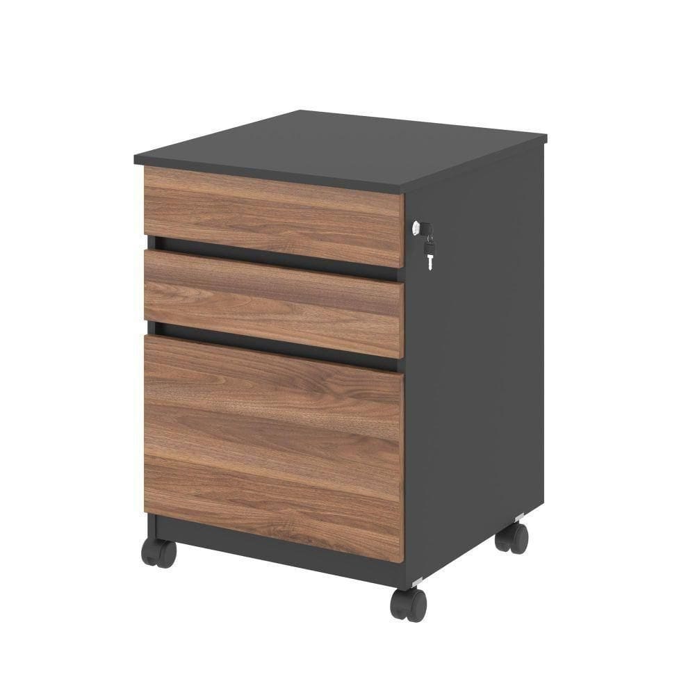 Arquivo Com 3 Gavetas Medina Noce Preto