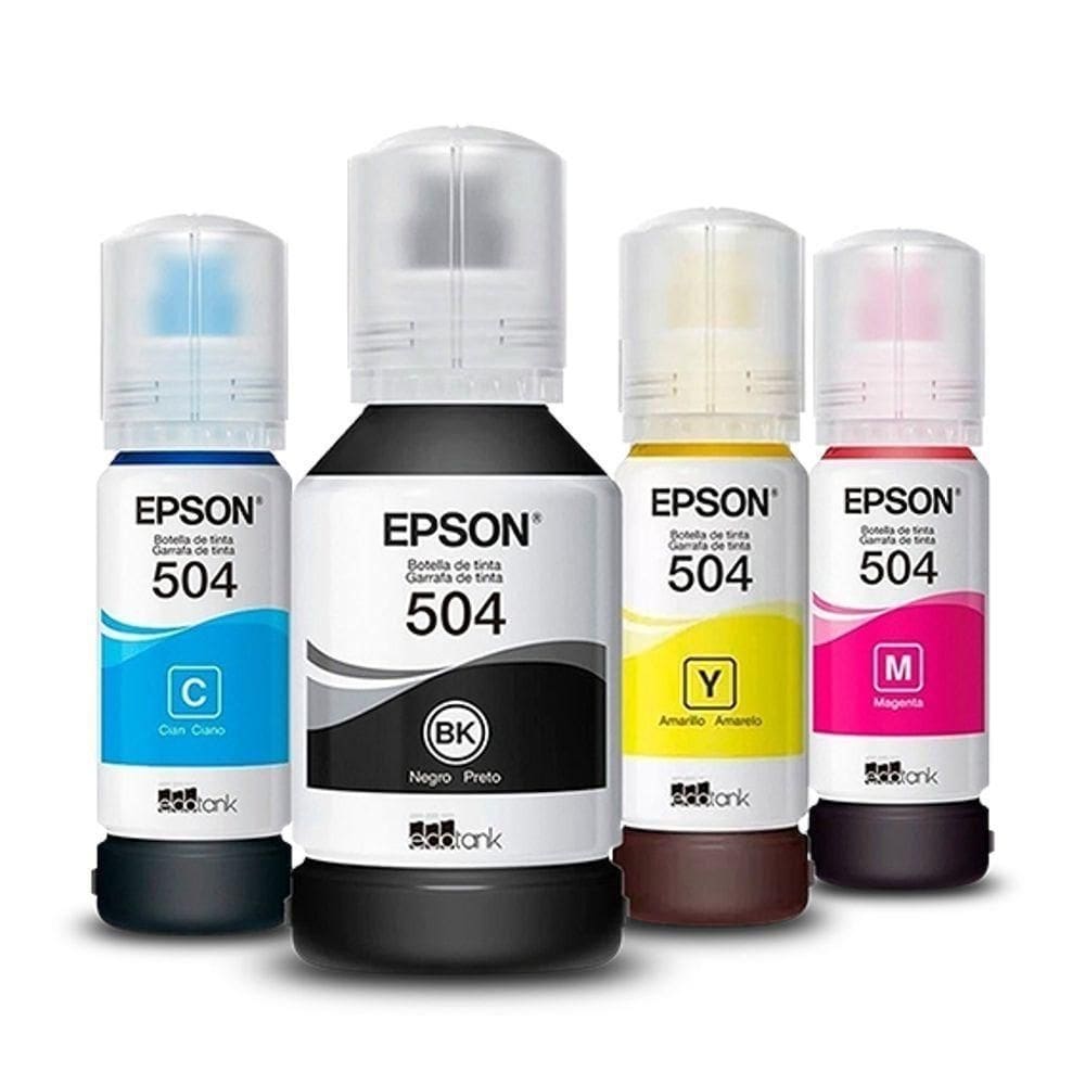 Kit Refil Tinta 4 Cor L6161 L4150 L4160 T504 Ref-eps161