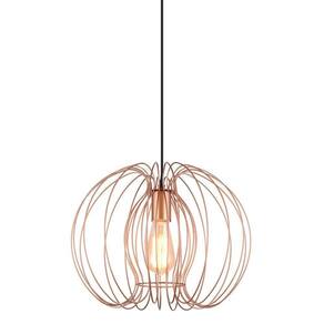 Lustre Pendente Taschibra Aramado Mônaco Cobre E27 Bivolt