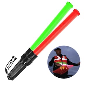 Bastão Sinalizador De Trânsito Vermelho Verde Led 52Cm