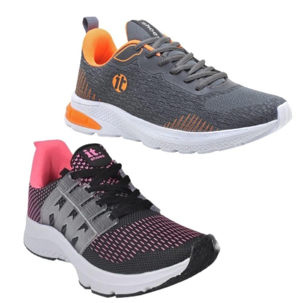 Tênis Feminino Esportivo Caminhada Running Academia Kit 2 - 39 - Roxo Açai