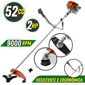 Roçadeira Tekna Rl520 52cc Multifuncional 3 Opções De Corte