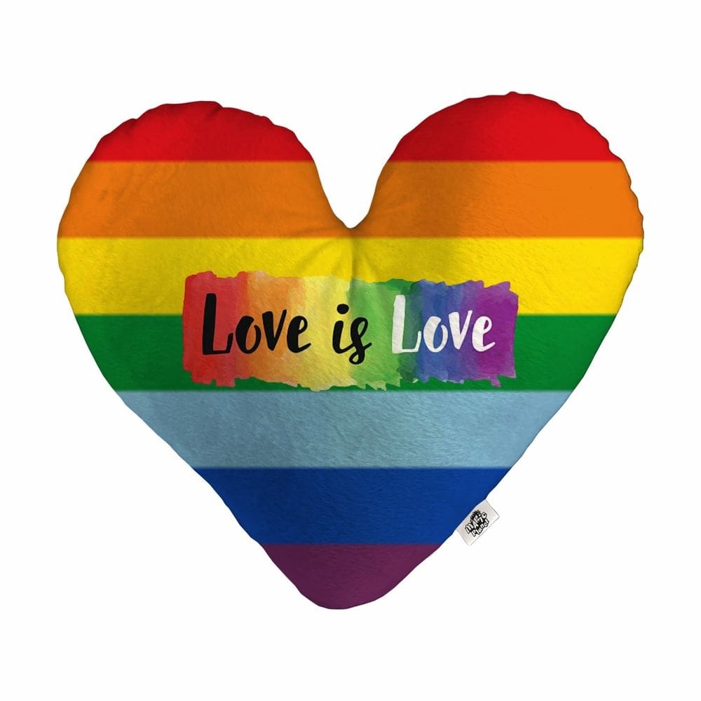 Almofada Coração Pelúcia Love is Love Namorados Tamanho:M