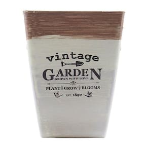 Kit 2 Mini Vasos De Planta Cachepot Estampados Decorados 16cm