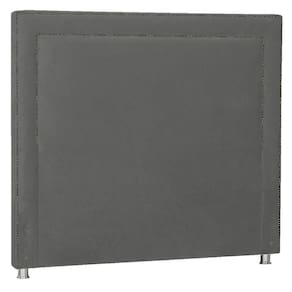 Cabeceira Queen P04 160 Cm Suede Cinza Escuro Tca 958