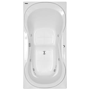 Banheira Hidromassagem Astra Due Luxo 170cmx90cmx44cm - 04 Jatos Branco Gel-Coat P3 Sem Aquecedor