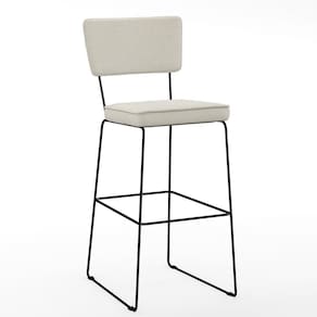 Banqueta Alta Para Cozinha Allana L02 Champagne