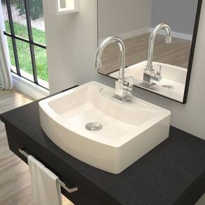 Kit Cuba RT41 com Torneira Luxo 1195 Metal e Válvula Click 1 Polegada B e Sifão Cromado e Flexível Compace Bege