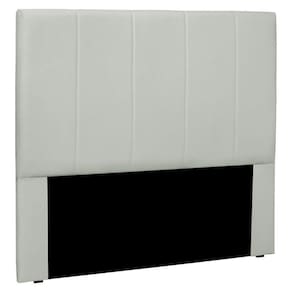 Cabeceira King 1,95m Ravenna Veludo Cinza Prata