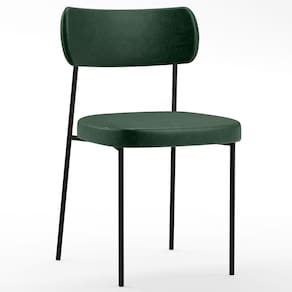 Cadeira Estofada Para Sala De Jantar Melina Verde Musgo
