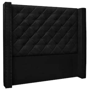 Cabeceira Estofada Box Casal Queen Size Alteza 160cm Preto