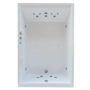 Banheira Hidromassagem Astra Cayman Double Super Luxo 180cmx120cmx52cm - 04 Jatos Branco Acrílico P2 Sem Aquecedor