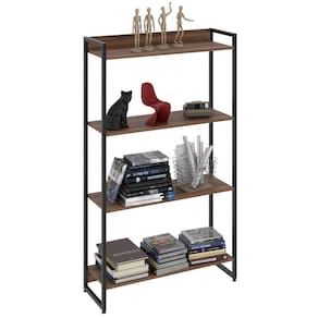 Estante Livreiro Multiuso Dynamica Industrial 80Cm 4 Prateleiras C08 Nogal