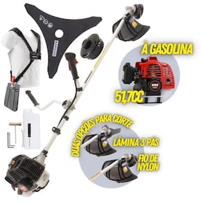 Roçadeira Lateral Kawashima Kw52le 52cc Guidão Confortável