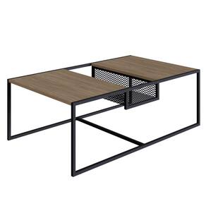Mesa De Centro Com Nicho Pés Metálicos York Hanover/preto