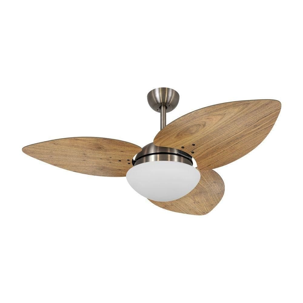 Ventilador De Teto Dormamu Bronze 3 Pás Rádica Freijó 220v