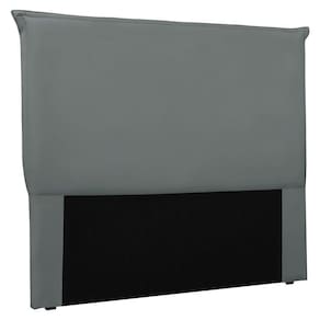 Cabeceira King 1,95m Veneza Veludo Cinza Chumbo