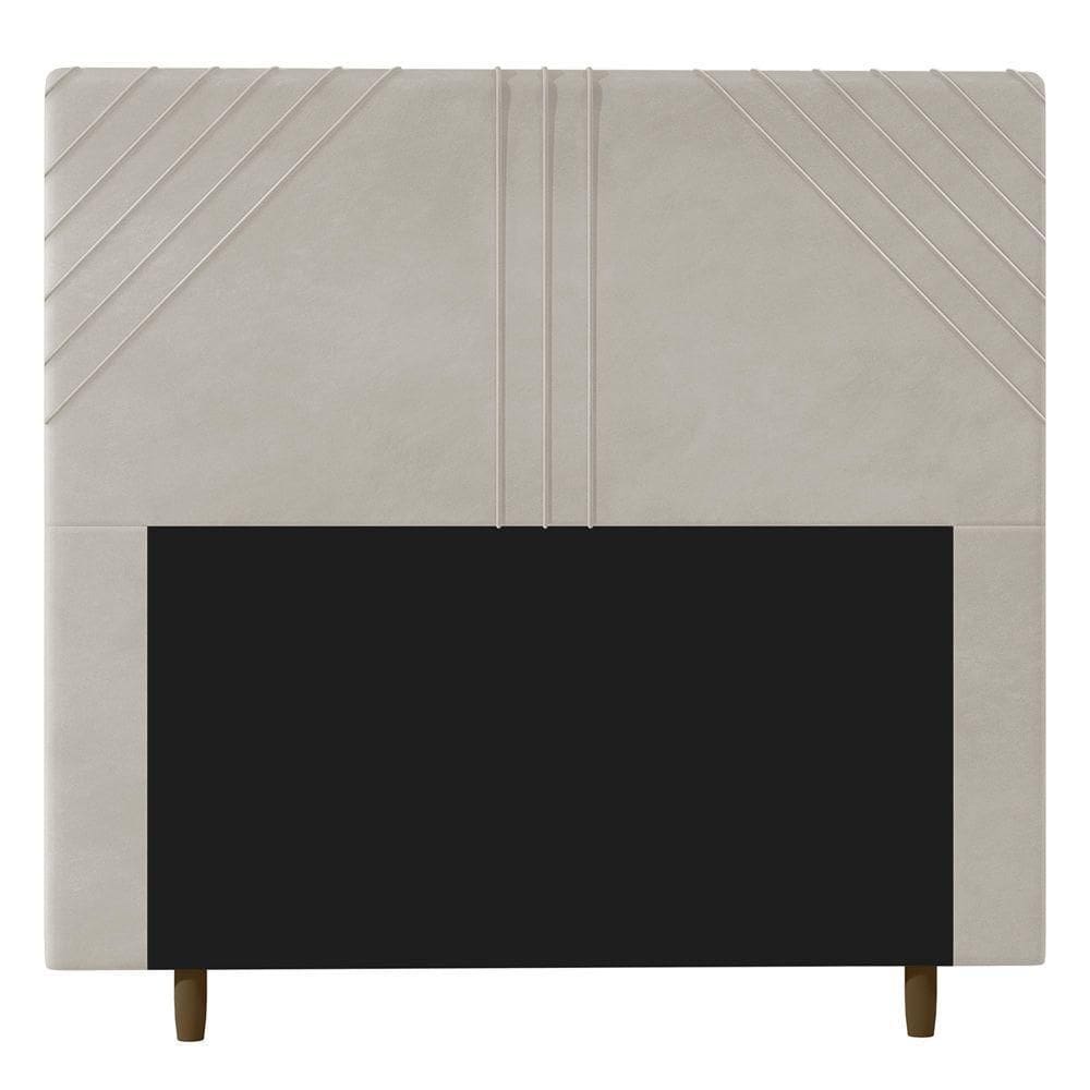 Cabeceira Cama Box Casal King Size Lisboa 195Cm Bege