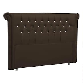 Cabeceira Casal Brescia P04 140 Cm Suede Marrom Tca 942