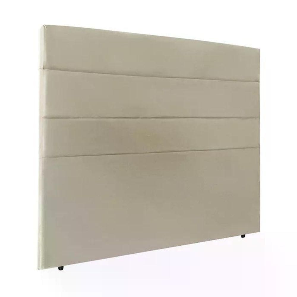 Cabeceira Casal 140Cm Bia Suede Marfim Id Suede Marfim