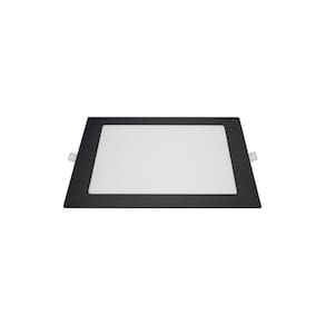 Painel Led 18w 6.500k Quadrado 218mm Alumínio Bivolt Preto